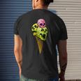Creepy Skulls Icecream Horror Colorful Halloween Halloween Men's T-shirt Back Print Gifts for Him