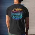 Cruise Summer Last Day Of School Counselor Off Duty Men's Back Print T-shirt Gifts for Him