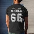 Custom Proud Football Uncle Number 66 Personalized For Men Mens Back Print T-shirt Gifts for Him