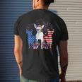 Cute Chihuahua Dogs American Flag Indepedence Day July 4Th Mens Back Print T-shirt Gifts for Him