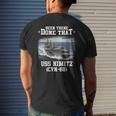 Cvn68 Uss Nimitz Navy Ships Men's Back Print T-shirt Gifts for Him