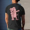 Dabbing Pig Funny Piglet Farm Animal Gift Boy Gifts For Pig Lovers Funny Gifts Mens Back Print T-shirt Gifts for Him