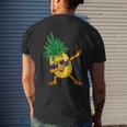 Dabbing Pineapple Hawaii Dab Dance Hawaiian Kids Mens Back Print T-shirt Gifts for Him