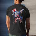 Dabbing Uncle Sam 4Th Of July Independence Day Patriotic Men's Back Print T-shirt Gifts for Him