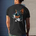 Dad Mom Cool Dog Sunglasses Rat Terrier Mens Back Print T-shirt Gifts for Him