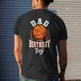 Dad Of The Birthday Boy Basketball Theme Bday Party Mens Dad Mens Back Print T-shirt Gifts for Him