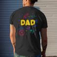 Dad Outer Space Daddy Planet Birthday Fathers For Women Men's Back Print T-shirt Gifts for Him