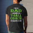 Dad Tball Coach Ball Coach Men's Back Print T-shirt Gifts for Him