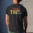 Dad The Man Myth Legend Vintage Fathers Day Daddy Mens Back Print T-shirt Gifts for Him