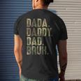Dada Daddy Dad Bruh Dad For Dads Fathers Day Men's Back Print T-shirt Gifts for Him