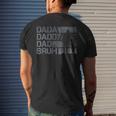 Dada Daddy Dad Bruh Fathers Day New Father Girl Men's Back Print T-shirt Gifts for Him