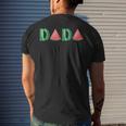 Dada Watermelon Funny Summer Fruit Gift Great Fathers Day Mens Back Print T-shirt Gifts for Him