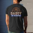 Daddy Of Rookie 1St Birthday Basketball Theme Matching Party Mens Back Print T-shirt Gifts for Him
