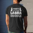 Daddys Little Labradoodle Dog Mens Back Print T-shirt Funny Gifts
