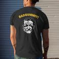 Dadgummit Gosh Darn Grumpy Old Man Southern Vintage Men's Back Print T-shirt Gifts for Him