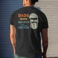 Dads With Beards Are Better Vintage Funny Fathers Day Joke Mens Back Print T-shirt Gifts for Him