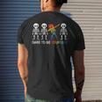 Dare To Be Yourself | Cute Lgbt Les Gay Pride Men Boys Mens Back Print T-shirt Gifts for Him