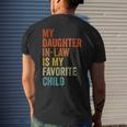 My Daughter In Law Is My Favorite Child Father In Law Day Men's Back Print T-shirt Gifts for Him