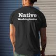 Dc Native Washingtonian Hometown Washington DC Men's T-shirt Back Print Gifts for Him