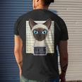 Dear Dad I Can Explain I Siamese Cat Dad I Siamese Cat Men's Back Print T-shirt Gifts for Him