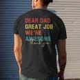 Dear Dad Great Job Were Awesome Thank Fathers Day Mens Back Print T-shirt Gifts for Him