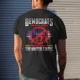 Democrats Suck Are Stupid The Real Virus Threatening The Us Men's Back Print T-shirt Gifts for Him