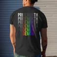Demon Pride Month Lgbt Gay Pride Month Transgender Lesbian Mens Back Print T-shirt Gifts for Him