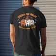 Dentist Dental Halloween Trick Or Treat Brush Your Th Men's T-shirt Back Print Gifts for Him