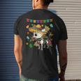 Dia De Los Muertos Day Of Dead Mexican Sugar Skull Chihuahua Men's T-shirt Back Print Gifts for Him