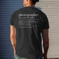 Dictionary Photographer Photography Definition Men's T-shirt Back Print Gifts for Him