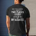 Dids You Know Theres Two Places You Can Stay For Free Men's Back Print T-shirt Gifts for Him
