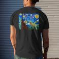 Dinosaur Starry Night Dinosaurs Dinosaur Lover Men's T-shirt Back Print Gifts for Him