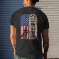 Dirt Bike American Usa Flag Motocross Biker 4Th Of July Men Mens Back Print T-shirt Gifts for Him