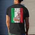 Dont Be Upsetti Eat Some Spaghetti Funny Italian Hand Meme Mens Back Print T-shirt Gifts for Him