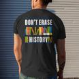 Dont Erase History Funny Book Worm Book Lover Quote Mens Back Print T-shirt Gifts for Him