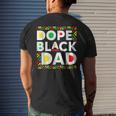 Dope Black Dad Junenth Melanin African Black History Mens Back Print T-shirt Gifts for Him