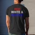 Drinking Women Usa Patriotic Fourth Of July 4Th Mens Back Print T-shirt Gifts for Him