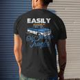 Easily Distracted By Old Pickup Trucks Classic Cars Men's T-shirt Back Print Gifts for Him
