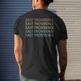 East Providence Rhode Island Pride Vintage State Ri Mens Back Print T-shirt Gifts for Him