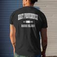 East Providence Rhode Island Ri Vintage State Flag Athletic Men's T-shirt Back Print Gifts for Him
