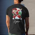 Egan Name Gift Santa Egan Mens Back Print T-shirt Gifts for Him