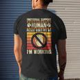 Emotional-Support Human Halloween Costume Do Not Pet Me Mens Back Print T-shirt Gifts for Him