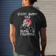 Every Bunny Was Kung Fu Fighting Easter Sunday Rabbit Men's T-shirt Back Print Gifts for Him