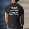 Every Point Set Match Volleyball Team Player Coach Quote Mens Back Print T-shirt Gifts for Him