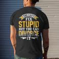 Ex Husband Wife You Cant Fix Stupid But You Can Divorce It Ex Husband Funny Gifts Mens Back Print T-shirt Gifts for Him