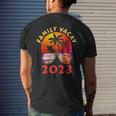 Family Vacay 2023 Retro Sunset Beach Trip Vacation Matching Mens Back Print T-shirt Gifts for Him