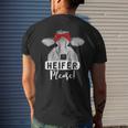Farm Cow Heifer Please Farmer Gifts Mens Back Print T-shirt Gifts for Him