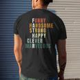 Father Definition Best Dad Fathers Day Mens Back Print T-shirt Gifts for Him