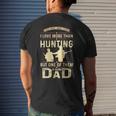 Father Hunting Lover Dad Fathers Day Men's Back Print T-shirt Gifts for Him