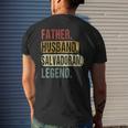 Father Husband Salvadoran Legend El Salvador Dad Fathers Day Mens Back Print T-shirt Gifts for Him